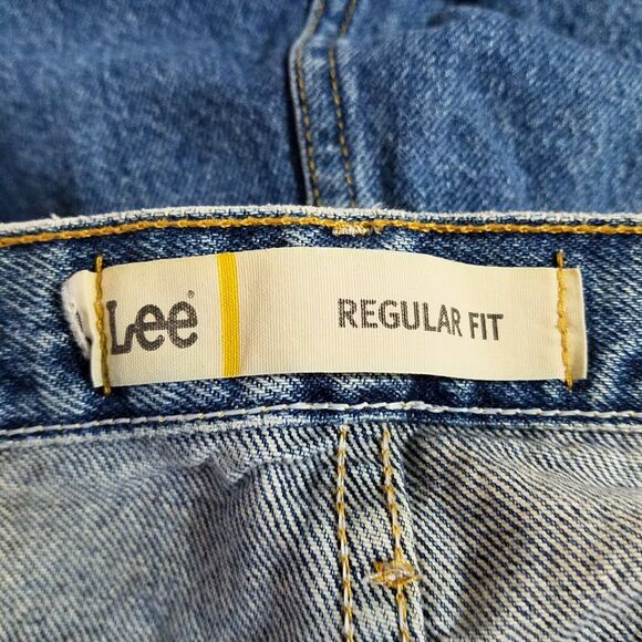 Lee Jeans Men’s 44x30 Blue Regular Fit Straight Leg Denim - Picture 4 of 5